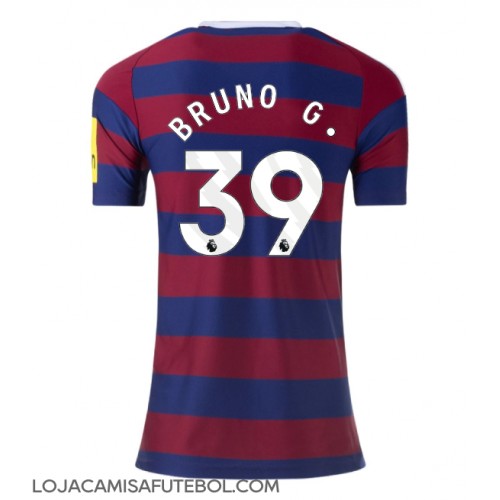 Camisa de Futebol Newcastle United Bruno Guimaraes #39 Equipamento Alternativo Mulheres 2024-25 Manga Curta